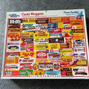 White Mountain Puzzles-Candy  Wrappers-1000 pc Puzzle